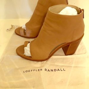 Loeffler Randall Gigi Aviator bootie in nude color